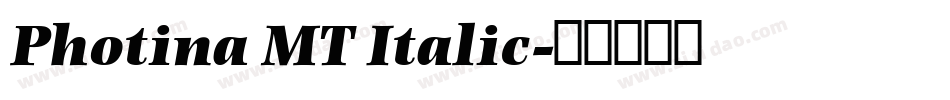 Photina MT Italic字体转换